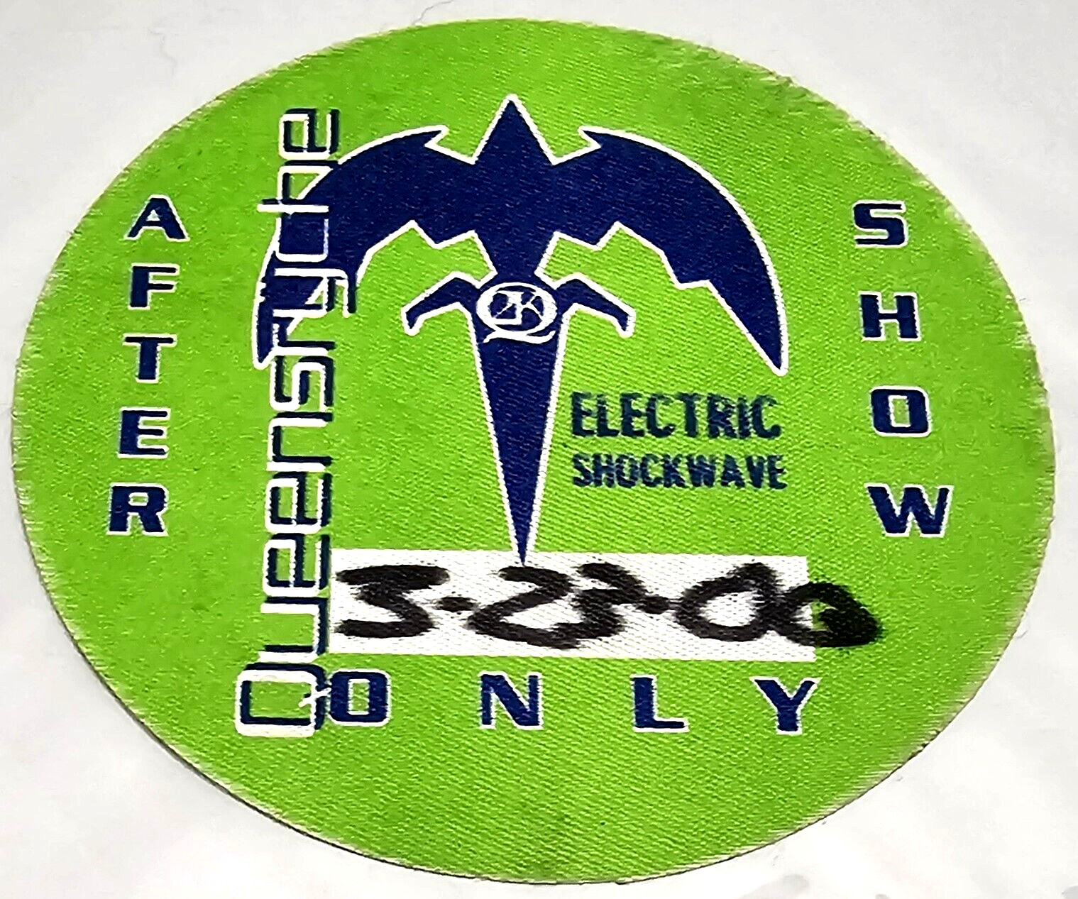 Queensryche Electric Shockwave Stub & Backstage Pass Star Plaza March 23, 2000