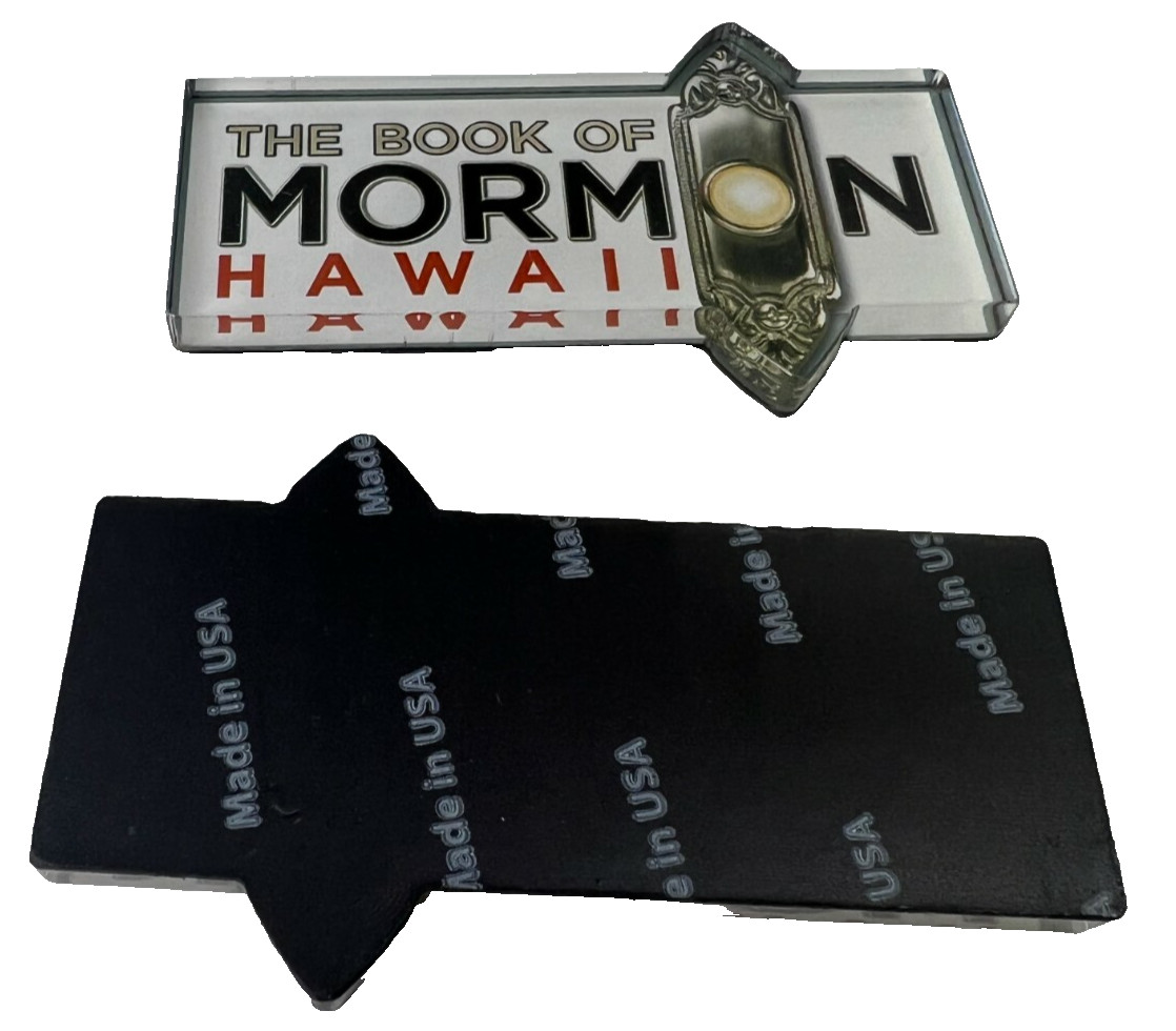 THE BOOK OF MORMON HAWAII MAGNET 2 MAGNET SETTHE Musical BROADWAY OFFICIAL MERC