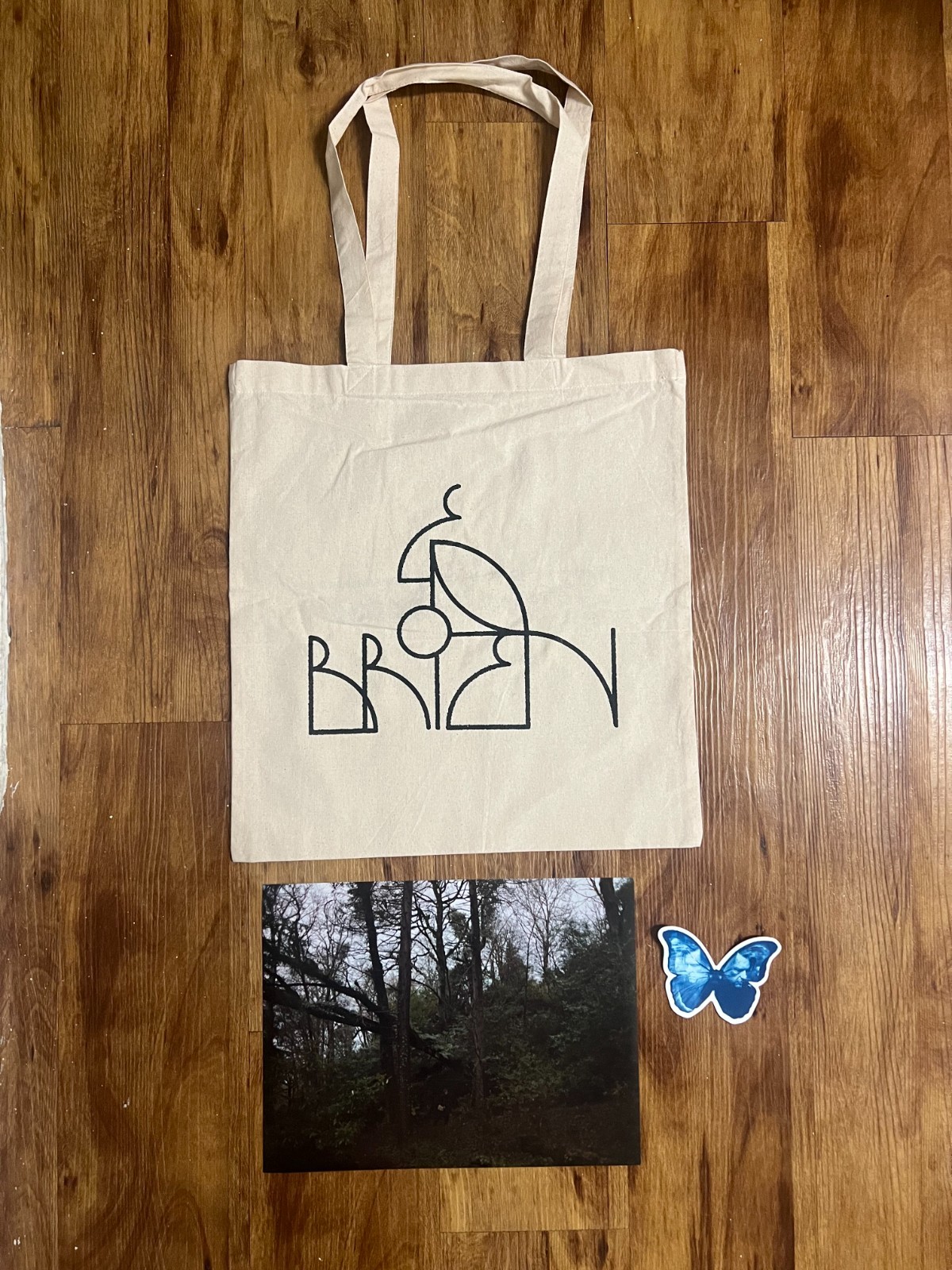 Ed O’Brien Blue Morpho Tote Bag Poster & Sticker Radiohead Alternative Rock 90s