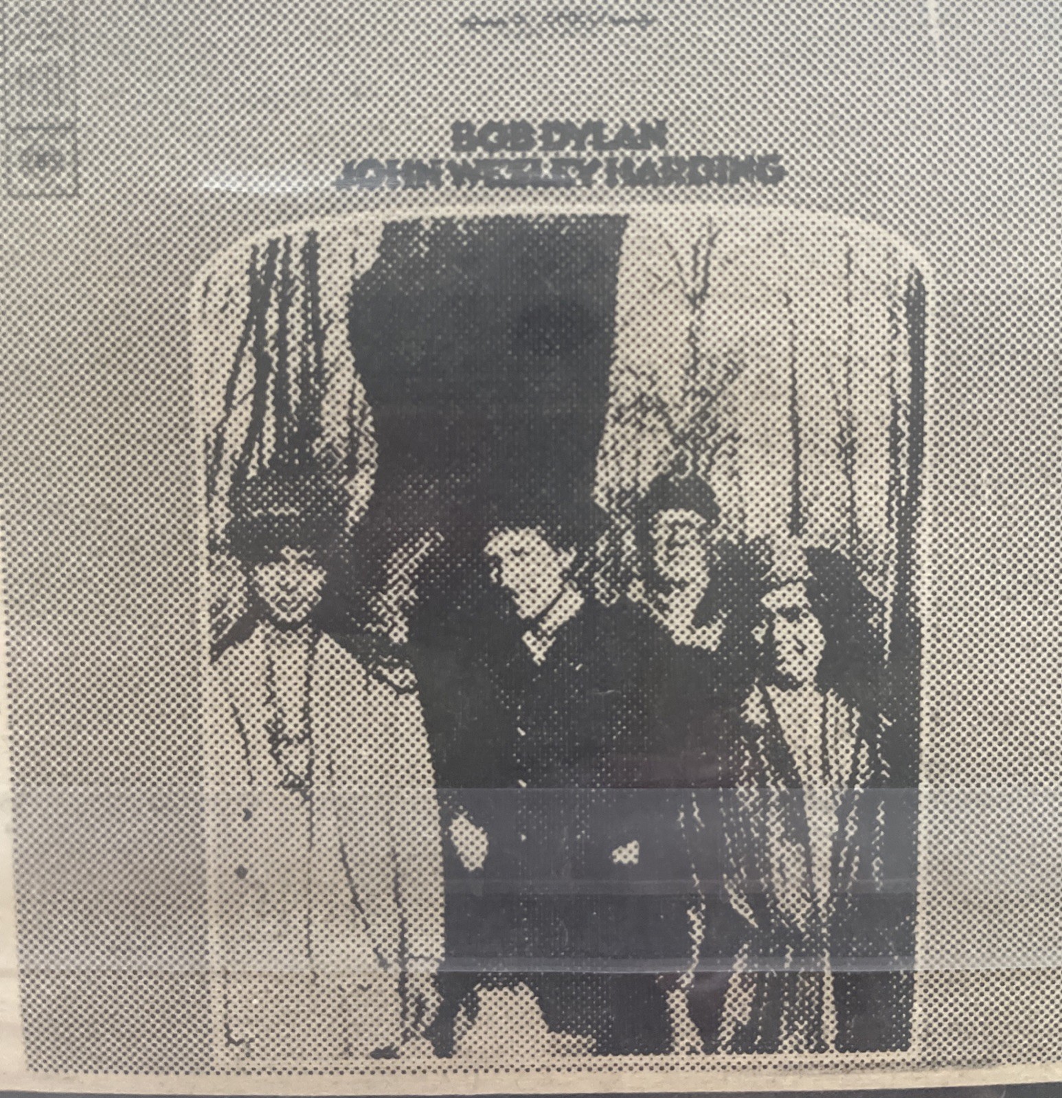 1967 BOB DYLAN, John Wesley Harding, Record Promo Ad
