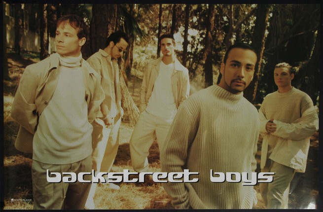 RAREST Vintage Sealed BACKSTREET BOYS Poster – MINT, WOODS, 2000, 22.25″ x 34″