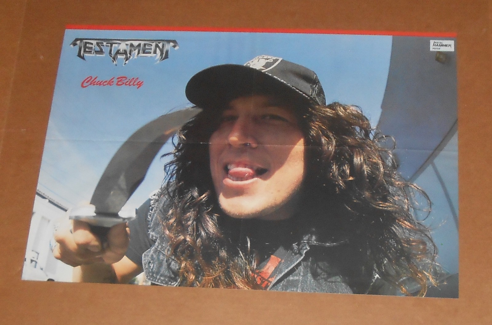 Testament Poster 2-Sided Original 15.5×21.5 Tongue Ring METAL