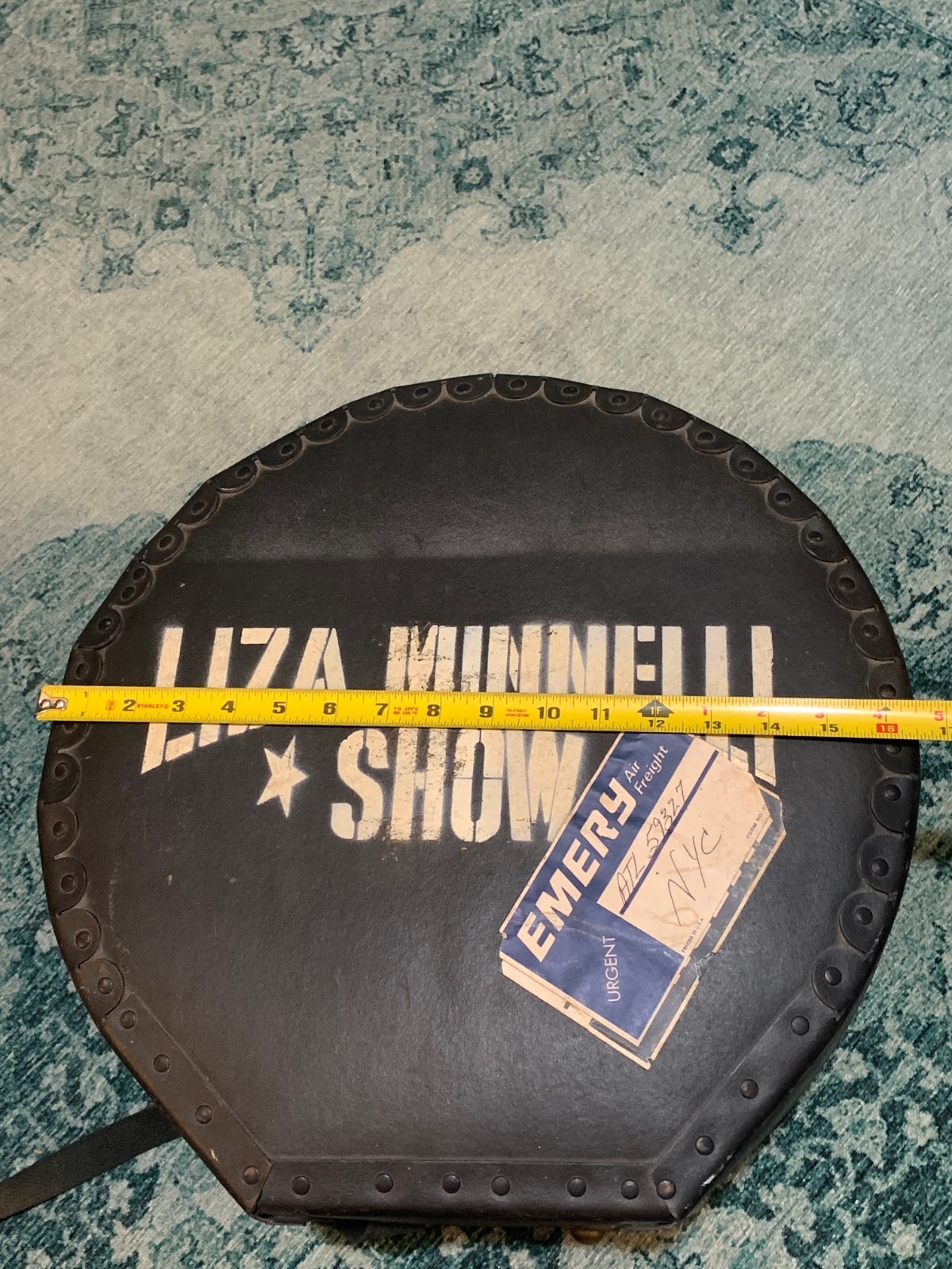 Vintage Liza Minnelli Show Drum Case Storage Box RARE 1970s Music Memorabilia