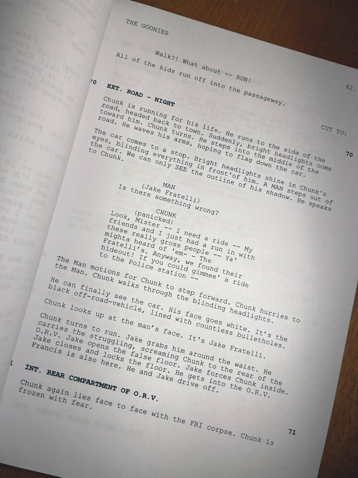 The Goonies Script Cast-Signed- Autograph Reprints- Sent From Astoria! 136 Pgs
