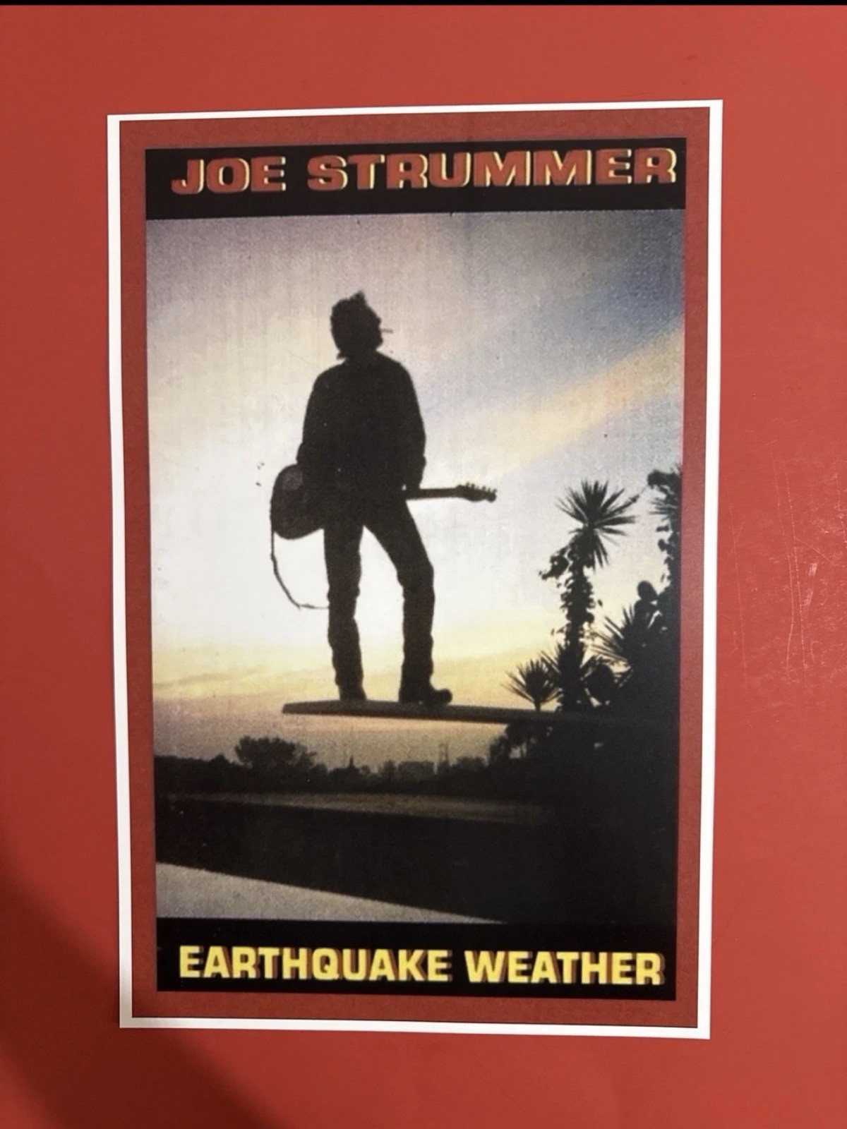 JOE STRUMMER EARTHQUAKE WEATHER LP PROMO 12 X 18 POSTER THE CLASH FREE SHIPPING
