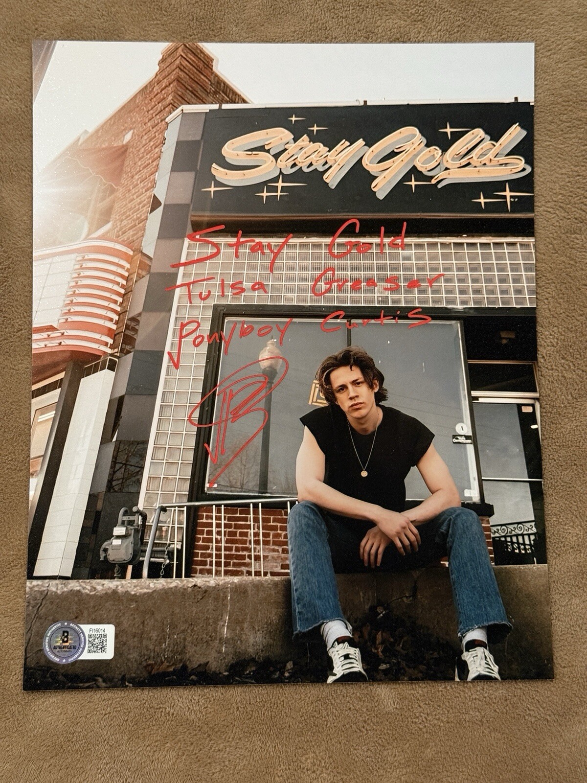 Brody Grant Signed 8×10 Photo Outsiders Ponyboy Stay Gold Autographed Authentic