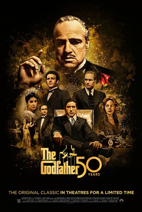 1972 The Godfather 50 years anniversary SPECIAL edition poster 3ft x 2ft Sweet!