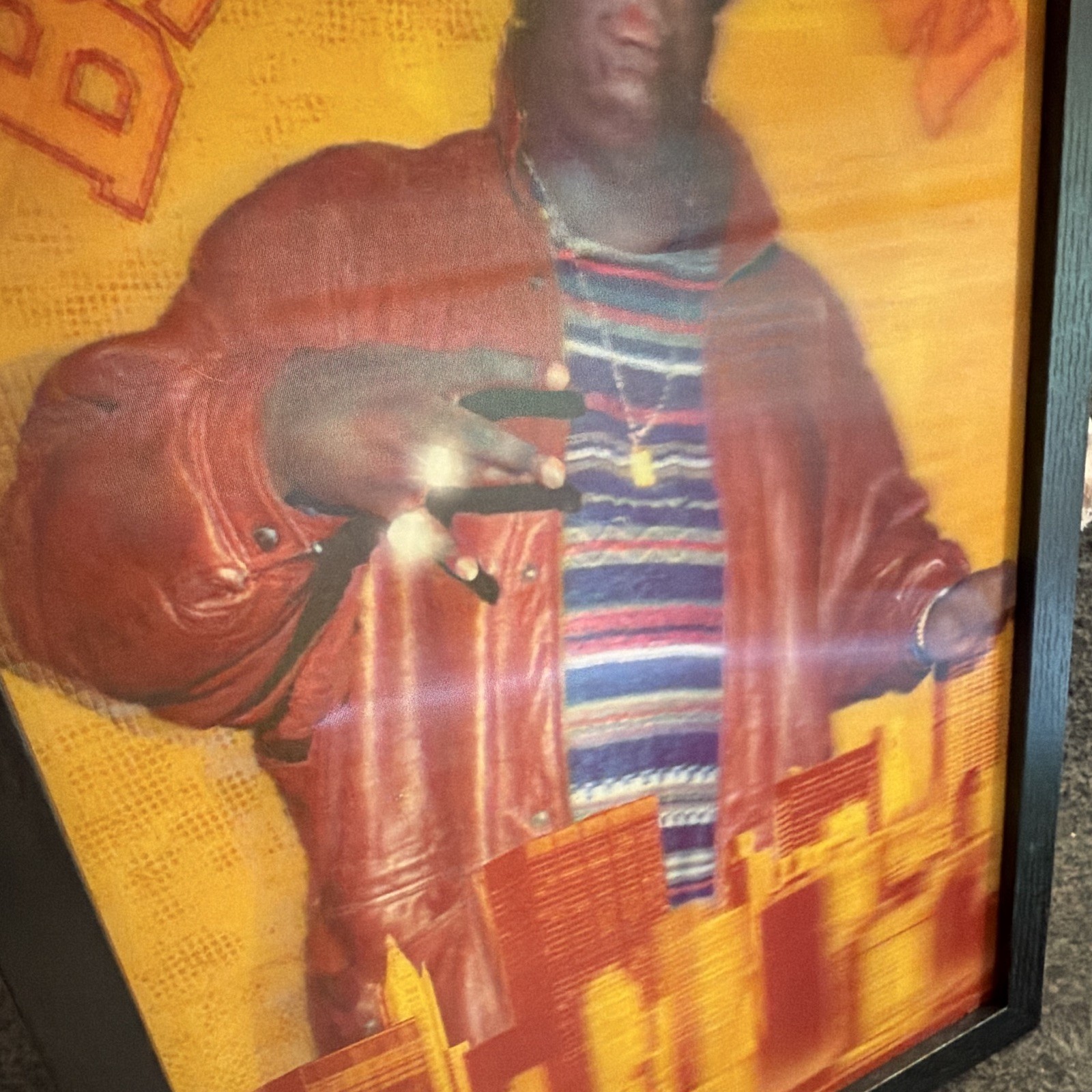 Notorious BIG Biggie Smalls 3D Brooklyn Framed Wall Art Poster NEW 12×18