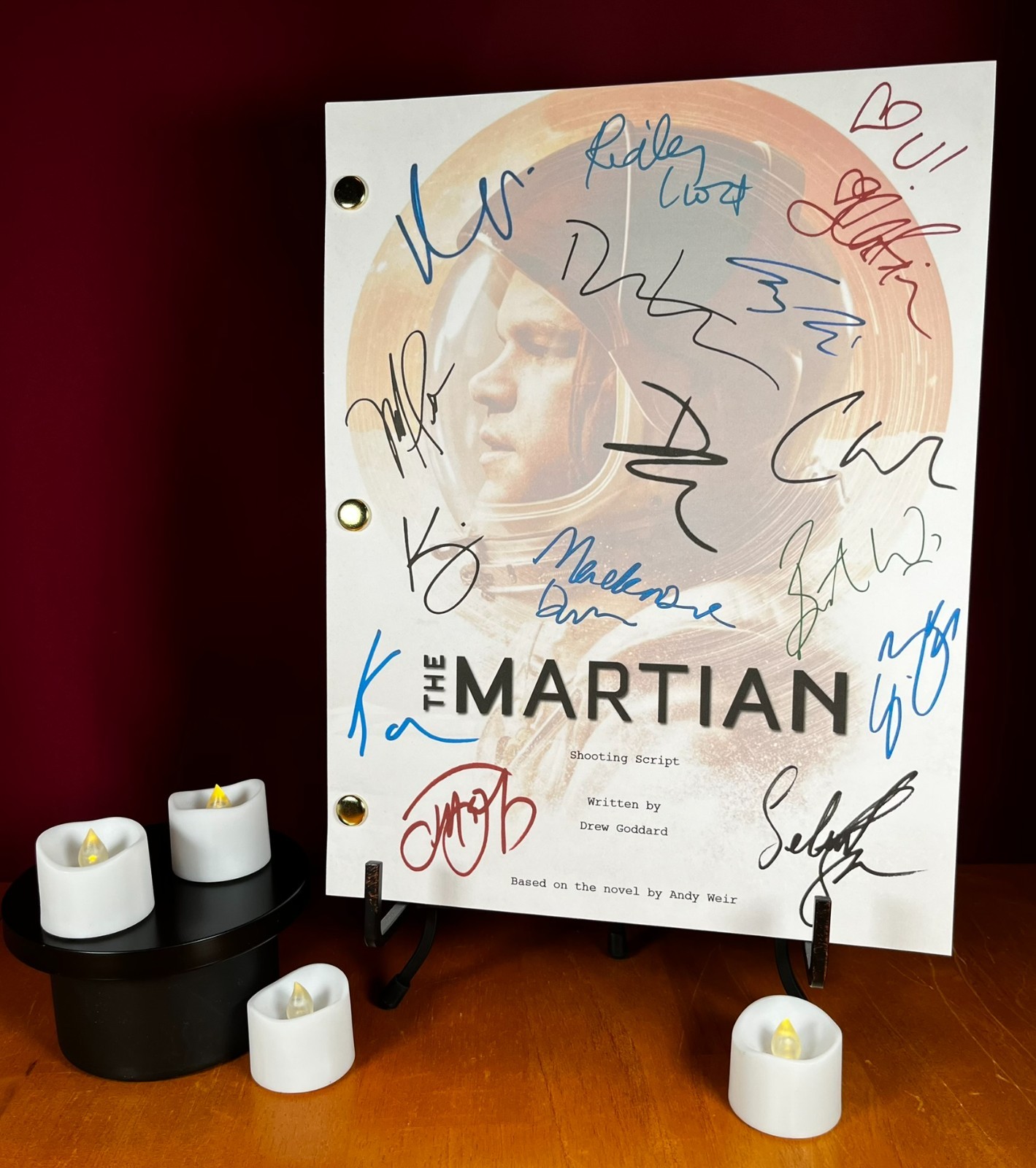 Project Hail Mary & The Martian Scripts Signed- Autograph Reprints- Space Travel
