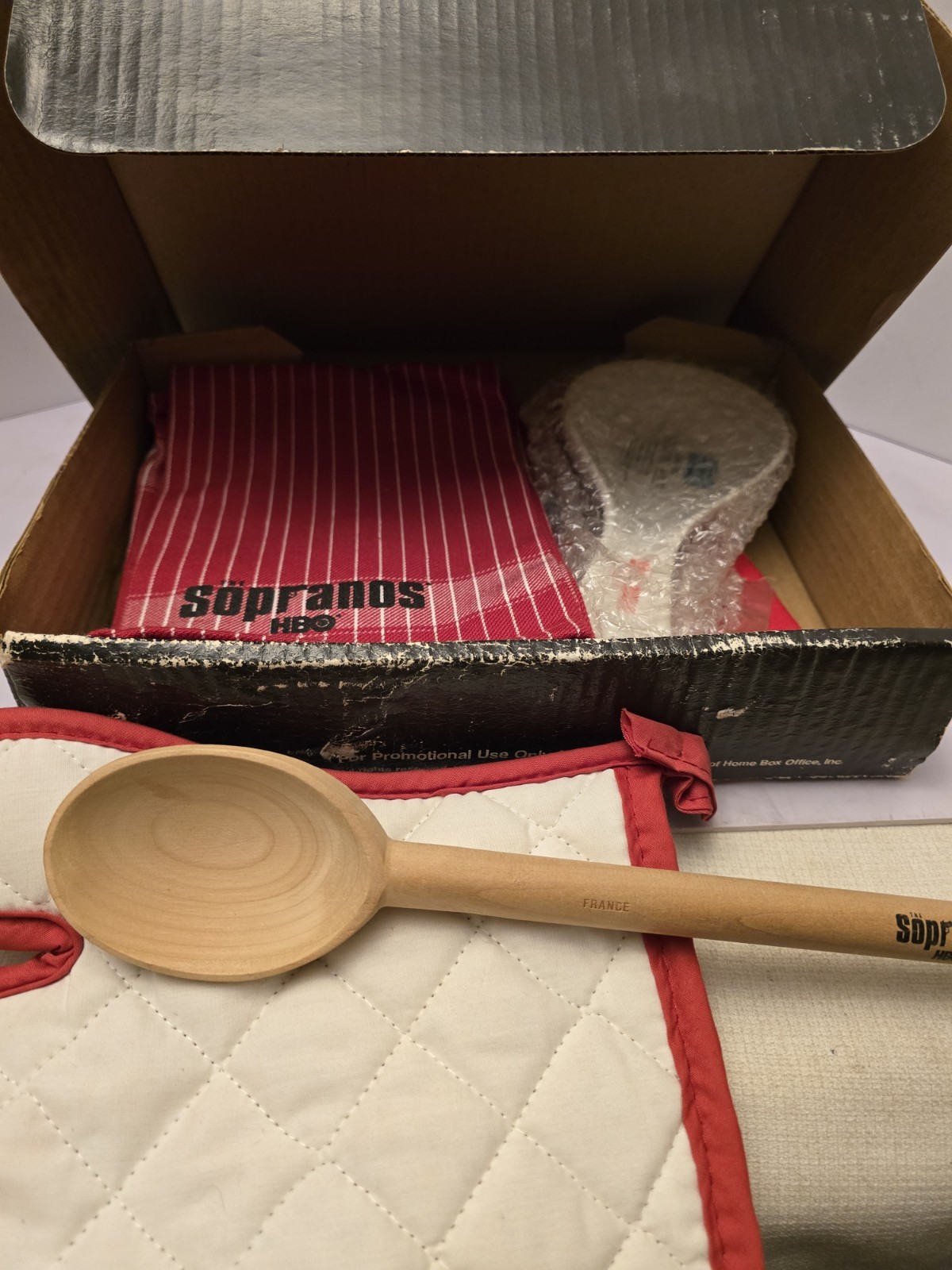 RARE Sopranos Chef Set From Carmela’s Kitchen – 2003 HBO Promotional Item