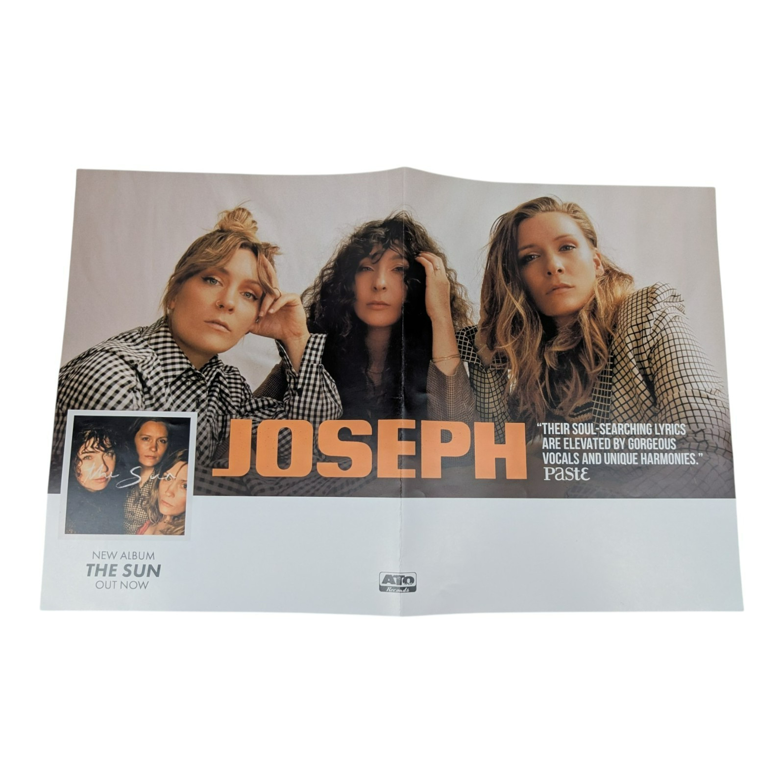 Joseph – The Sun 11×17 In-Store Promo Poster Record Store Display Music 2 Sided