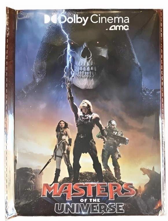 Masters Of The Universe He-Man 5.25 X 7.5 AMC Dolby Promo Tin Metal Movie Poster