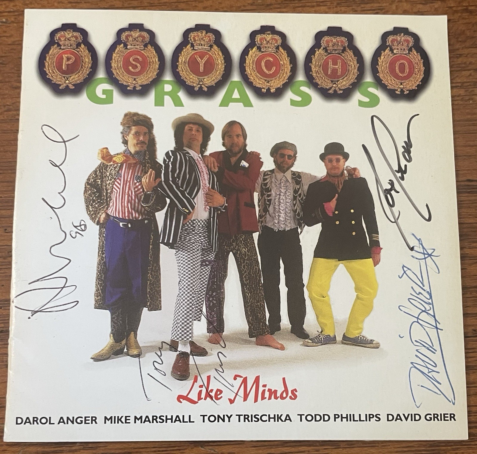 Signed Autographed Psychograss Like Minds CD With Promo Sticker Bluegrass Rare