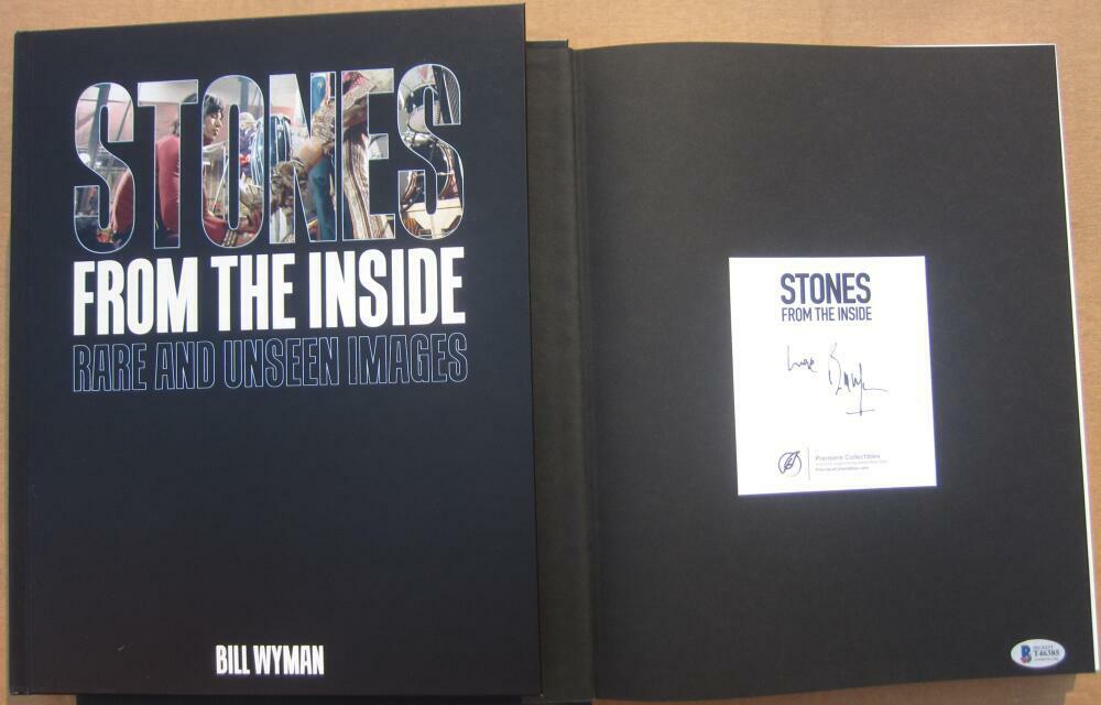 Bill Wyman Rolling Stones signed book Stones from the Inside Beckett BAS auto