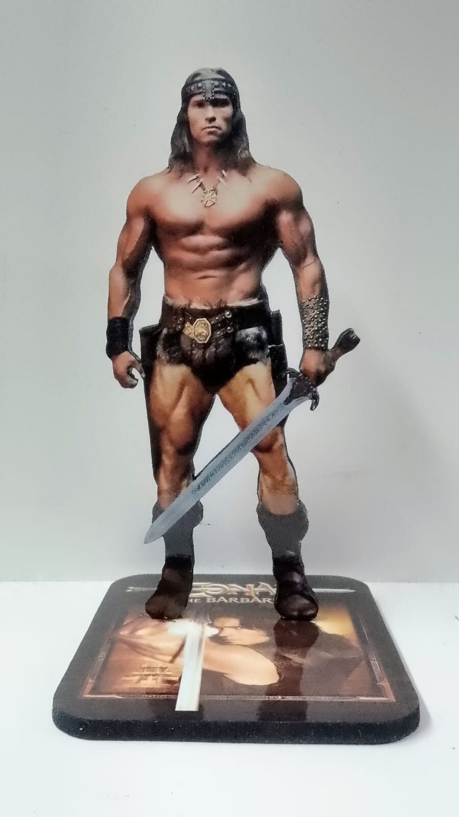 ARNOLD SCHWARZENEGGER 8″ CONAN DISPLAY Standee Figure Statue Movie The Barbarian