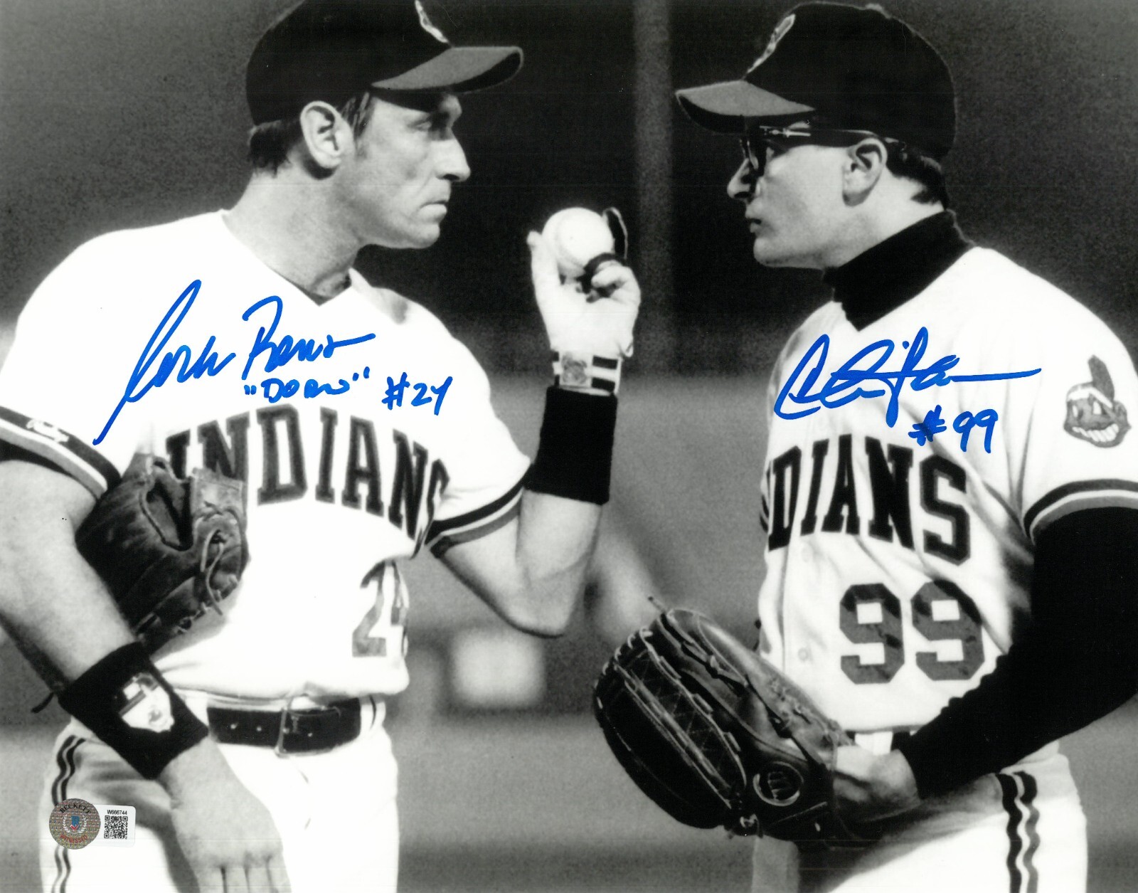 Charlie Sheen Corbin Bernsen Signed 11×14 Photo Autographed BAS Major League 744