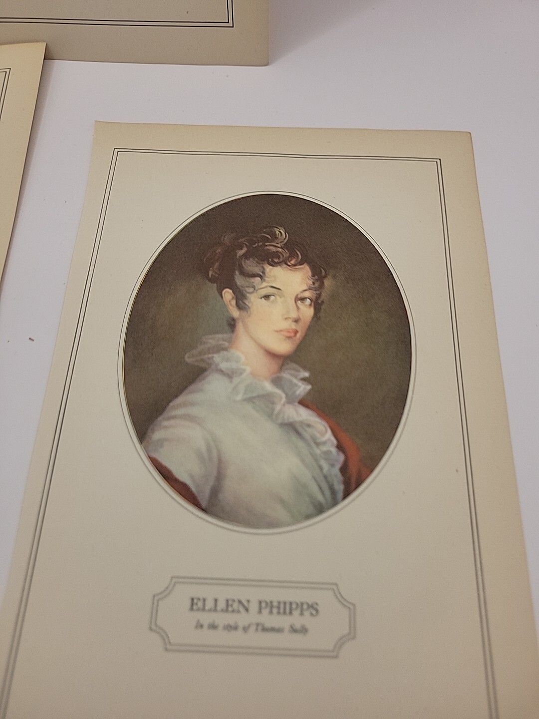 Antique Vintage Ephemera Revolutionary War Portraits 8×5 Northern Army 1776 Blue