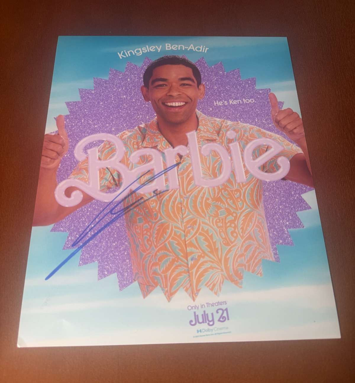 Kingsley Ben Adir ” Barbie Movie ” Autographed Signed 8×10 Photo w/Proof & COA