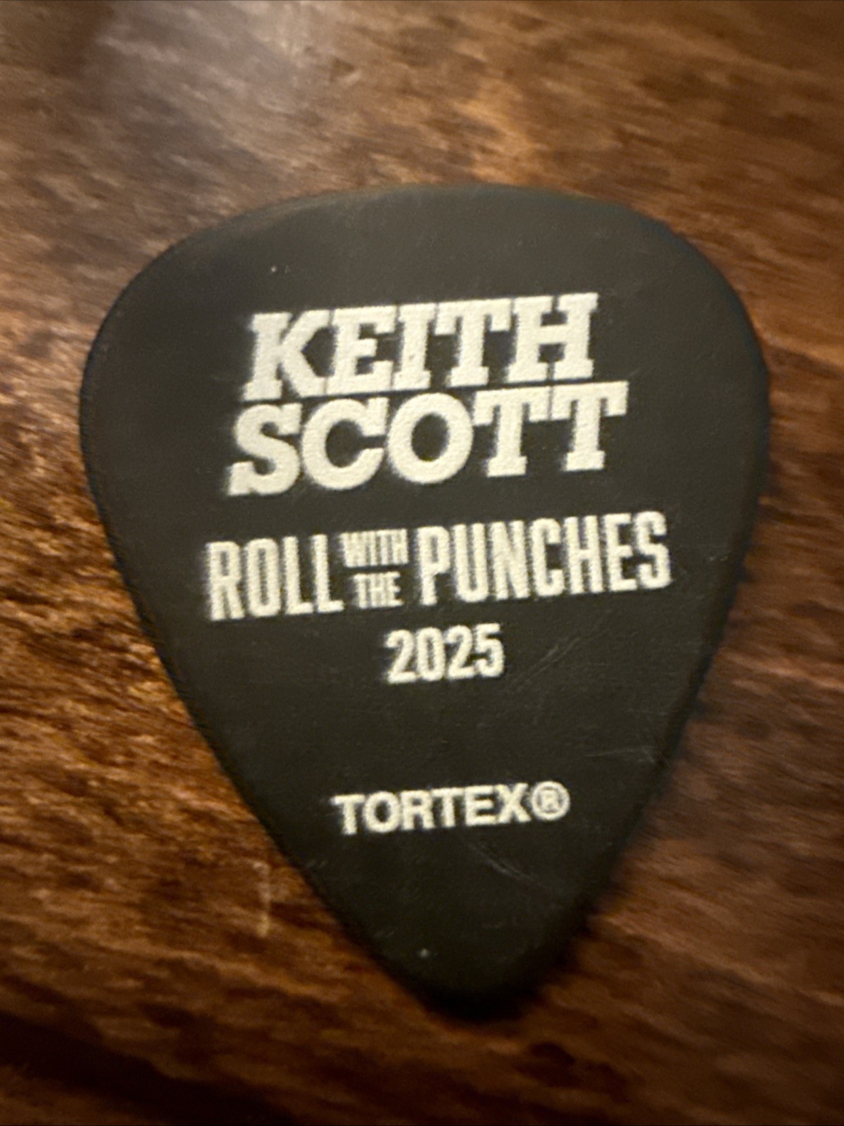 Keith Scott Roll With The Punches 2025 Stage Used Guitar Pick￼￼
