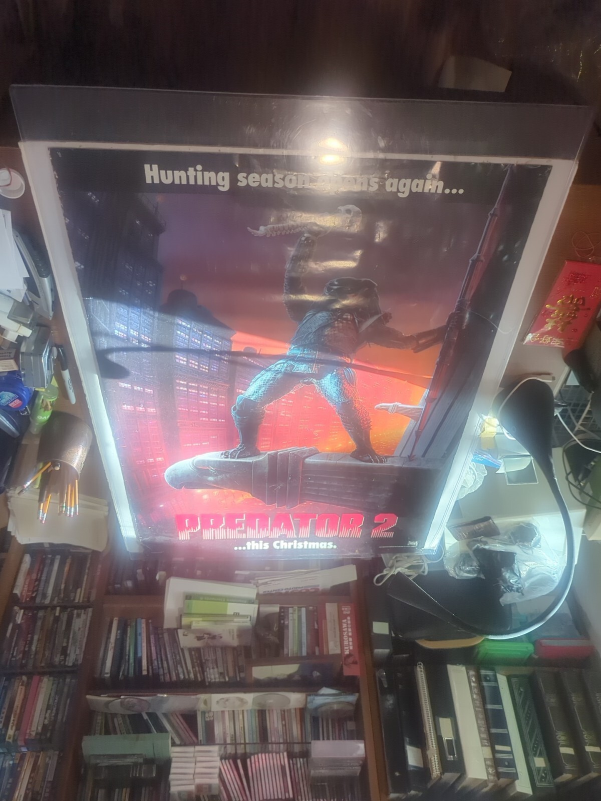PREDATOR 2 Original Theater 1990 27×40 MOVIE POSTER Double Sided Promo Vintage
