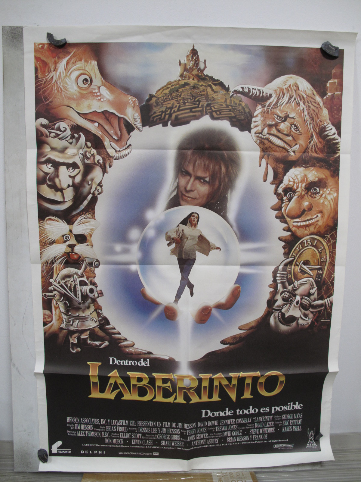 A6756 DENTRO DEL LABERINTO BRIAN HENSON DAVID BOWIE JENNIFER CONNELLY
