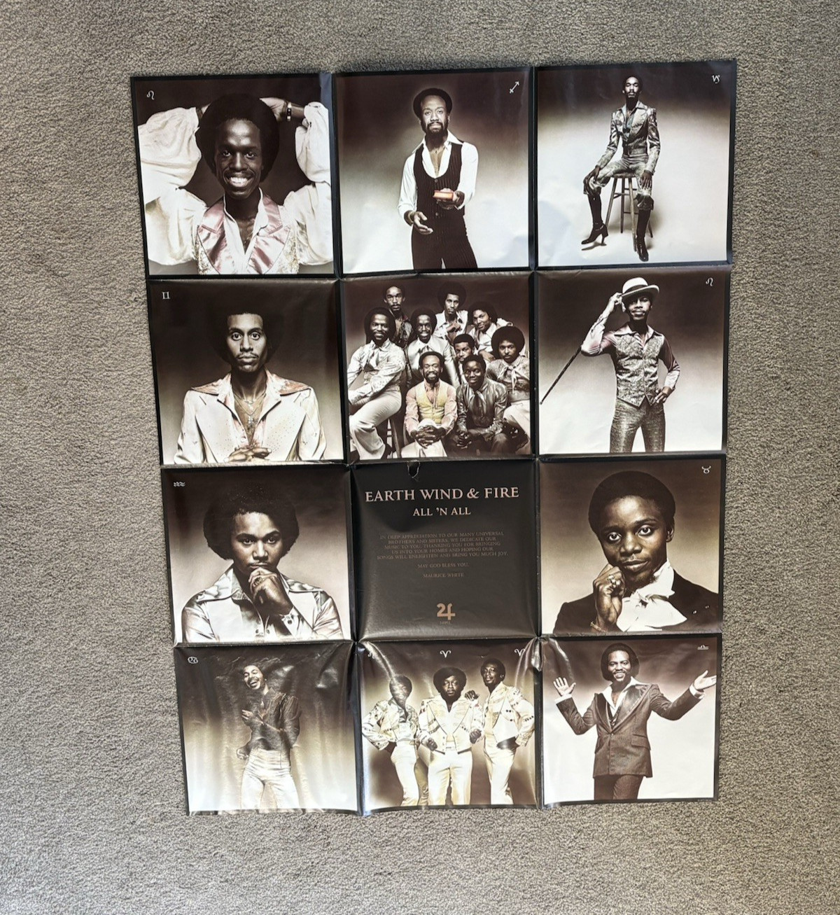 Earth, Wind & Fire 1977 Columbia Poster (15000+ feed/fast ship)