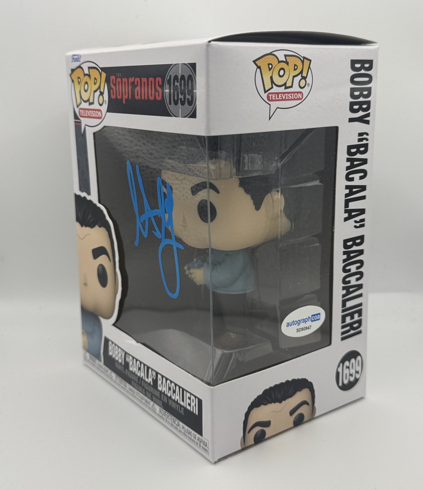 Steve Schirripa “The Sopranos” AUTOGRAPH Signed ‘Bobby Bacala’ Funko Pop B ACOA