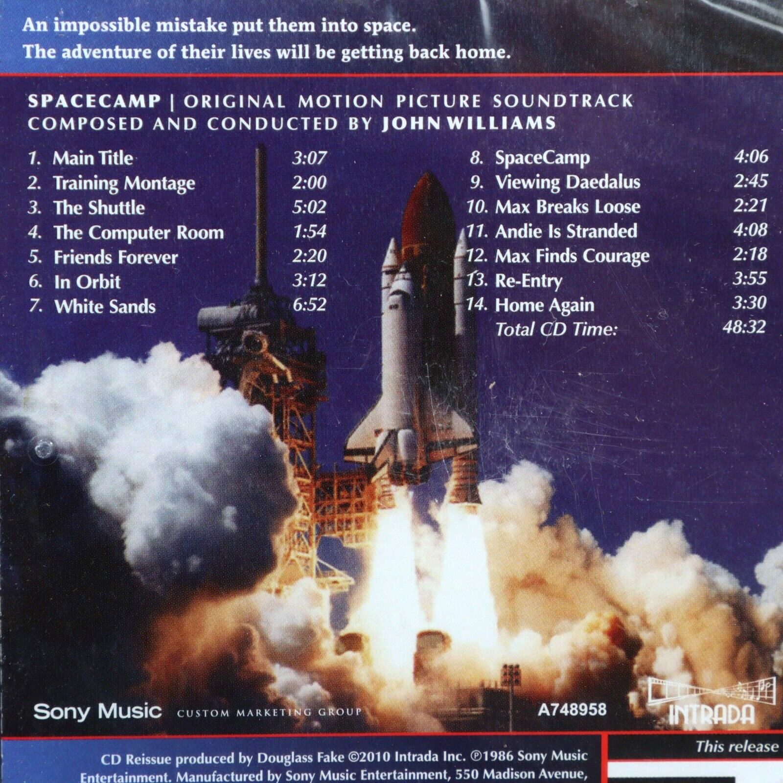 John Williams Space Camp Soundtrack CD Intrada LE 3000 Case Crack 2010 Sealed
