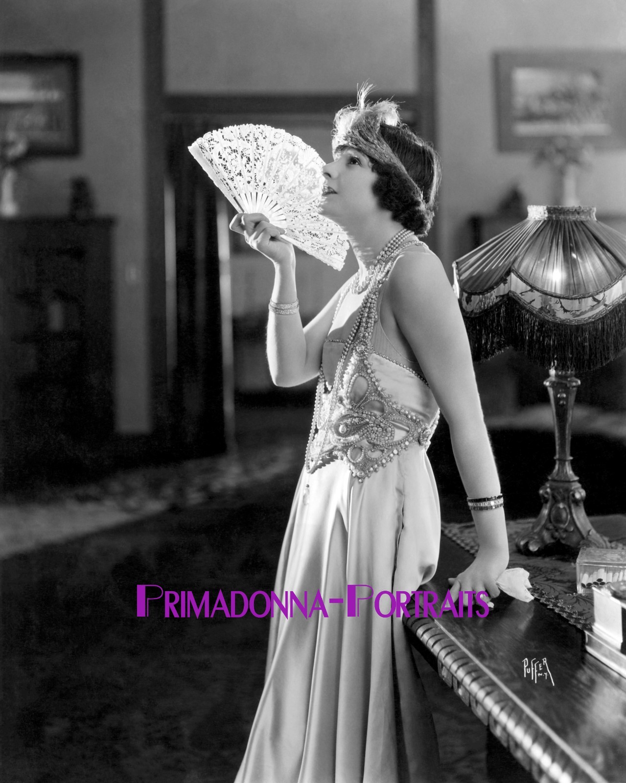 NORMA TALMADGE 8X10 Lab Photo 1920s Shimmering Fan Glamour Actress Movie Still
