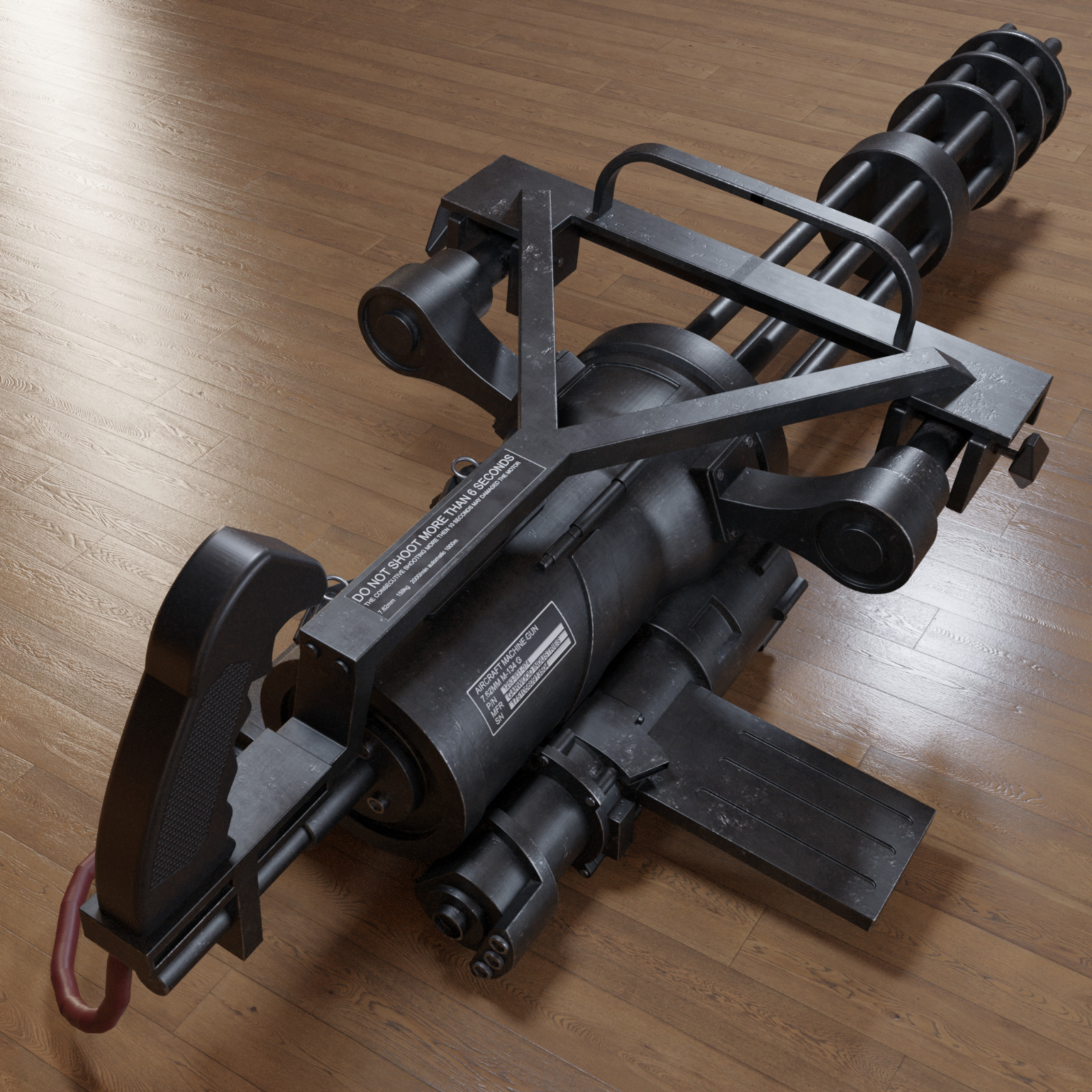 3d printed M134 Minigun prop Replica Cosplay non-functional 1/1