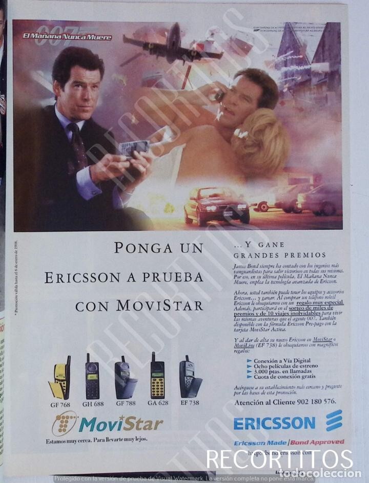 clippings l 2386 AD ERICSSON JAMES BOND 007 PIERCE BROSSNAN