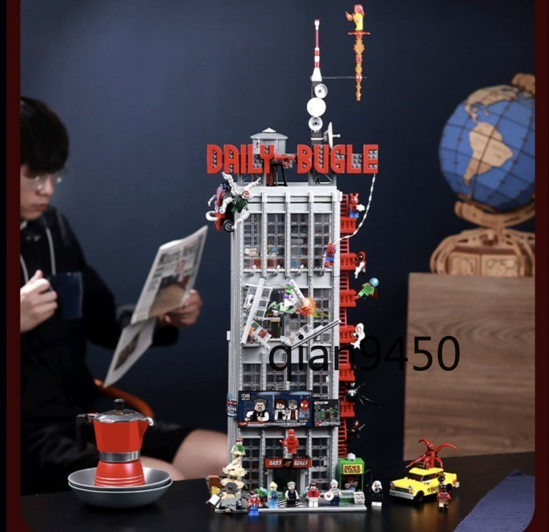 Daily Bugle Superhero Tower Building Block Spider-Man Toy New Huge Model Cool