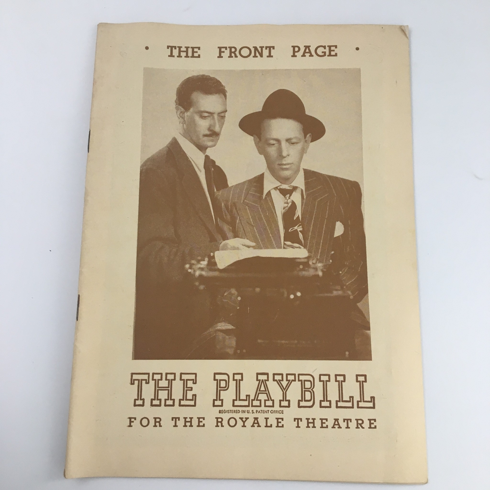 1946 Playbill Royale Theatre ‘The Front Page’ Hunt Stomberg Jr., Thomas Spengler