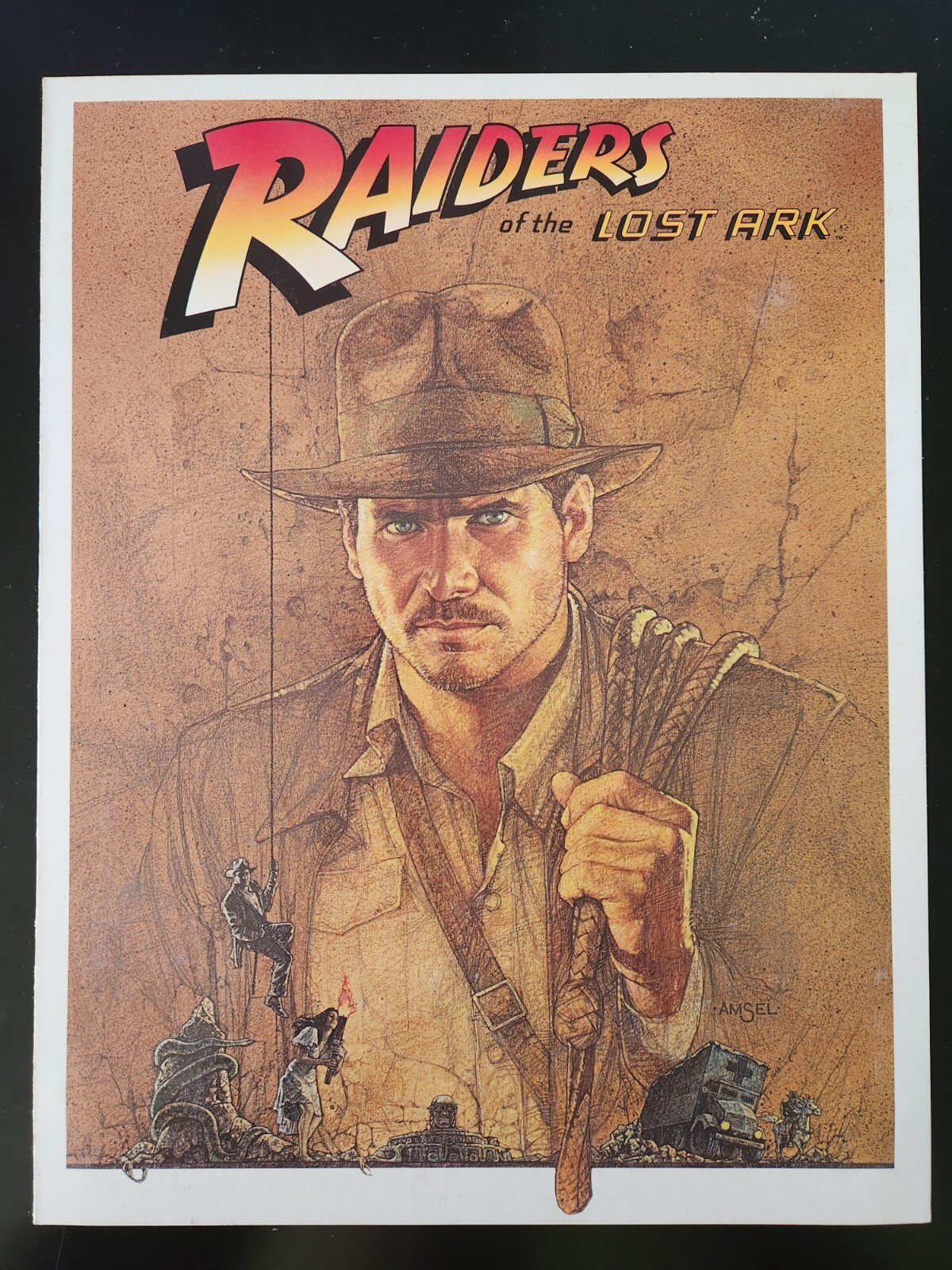 1981 “RAIDERS OF THE LOST ARK” 8.5×11″ Screening Program Harrison Ford Amsel