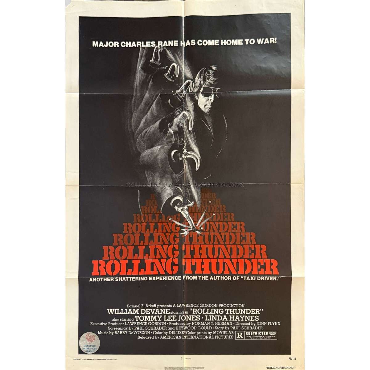 ROLLING THUNDER U.S Movie Poster – 27×41 in. – 1977 – John Flynn, William Devan