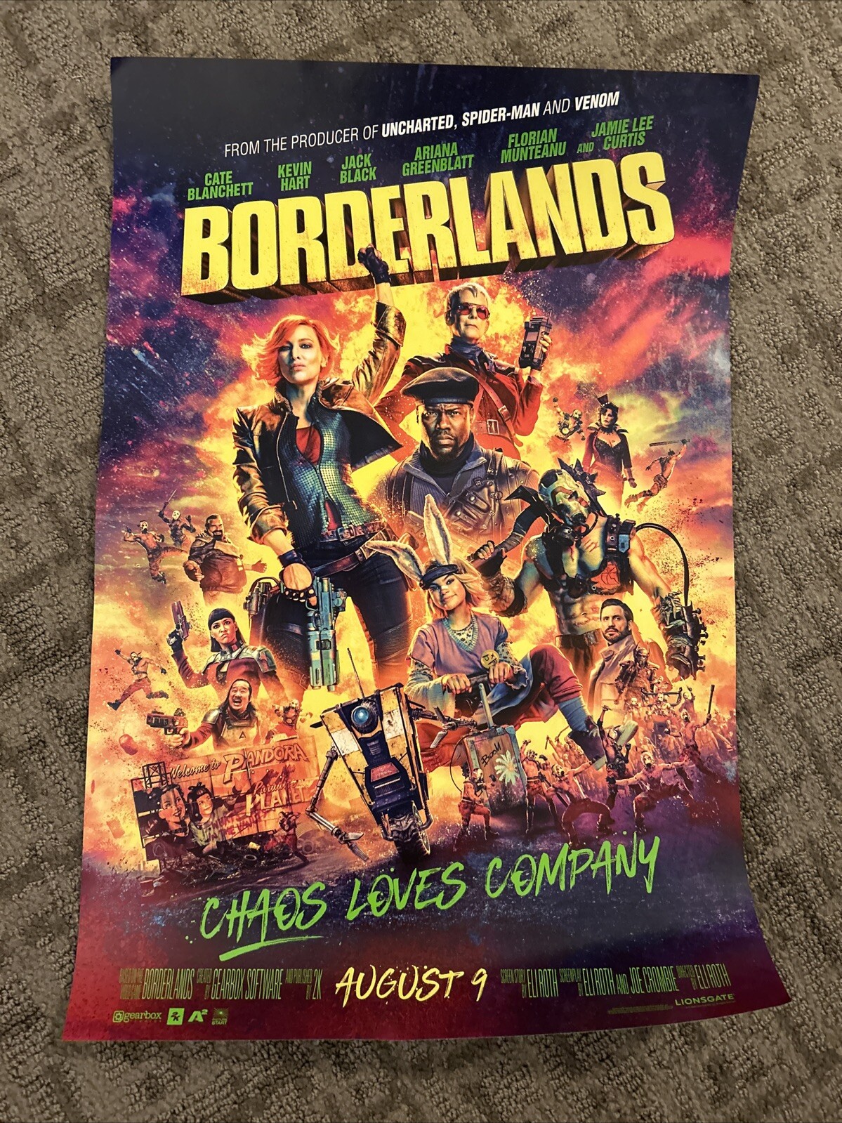 SDCC 2024 BORDERLANDS POSTER 13×20 Lionsgate