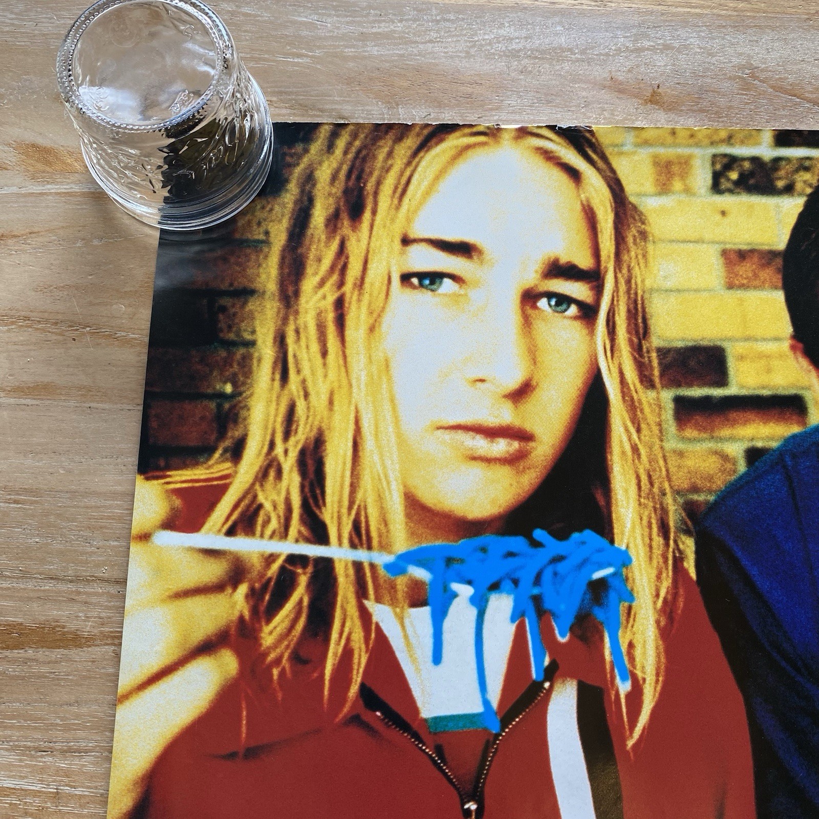 Vintage Silverchair Band Poster SIGNED ALL 3 Blue Spaghetti 15.5×23.5” RARE