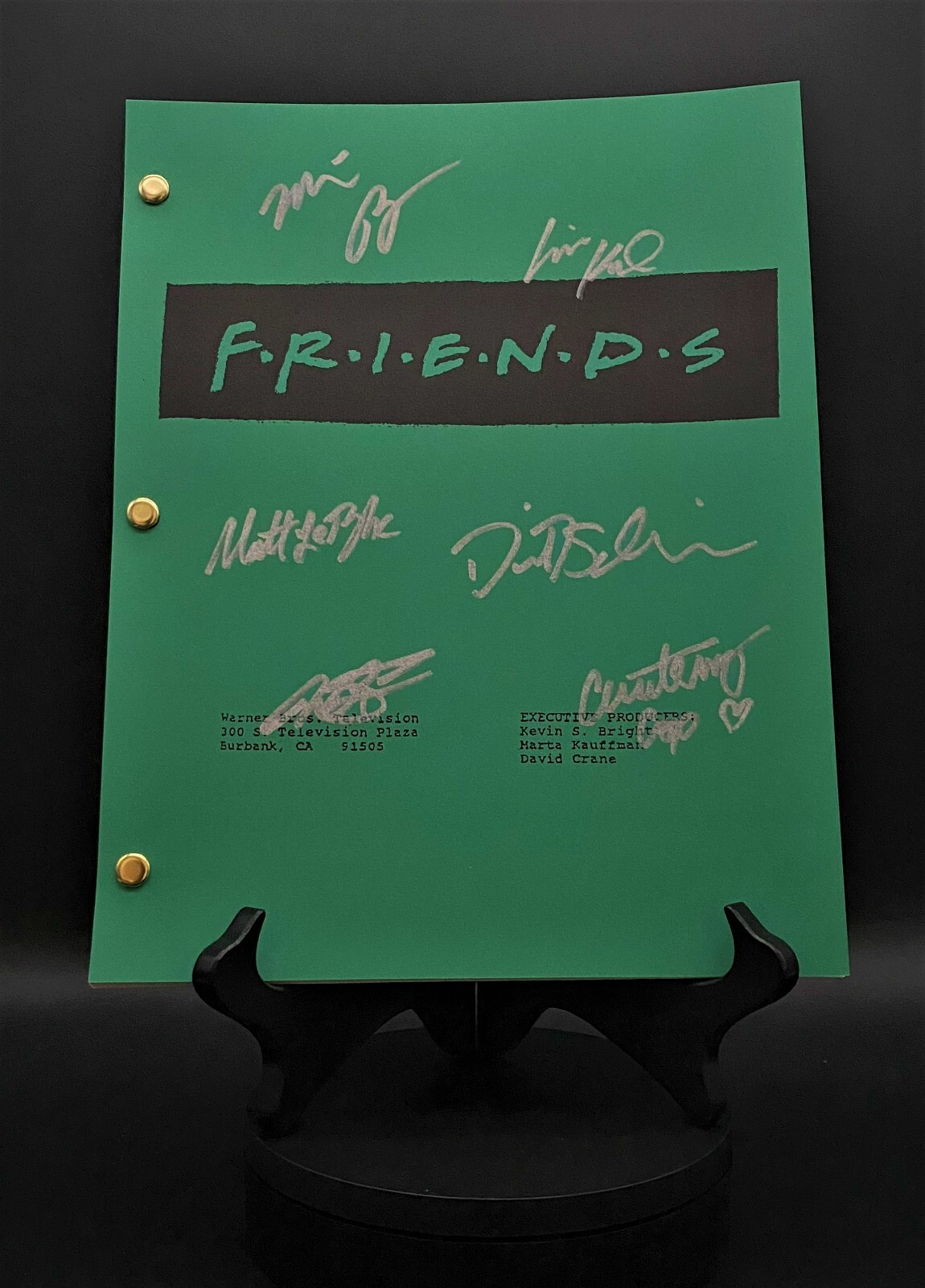FRIENDS TV Series Script, season 1, Aniston Kudrow LeBlanc Cox Perry Schwimmer
