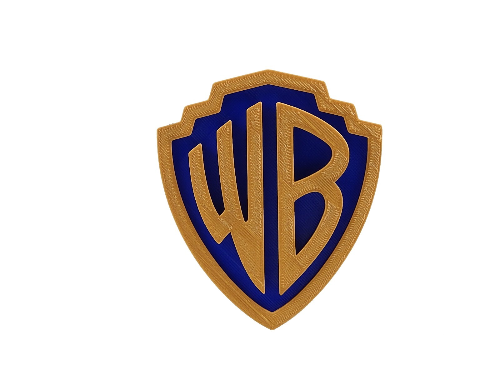 Warner Brothers WB Bros Movie Studio Logo Wall Sign Decor 4″ x 3 7/16″ x 1/4″