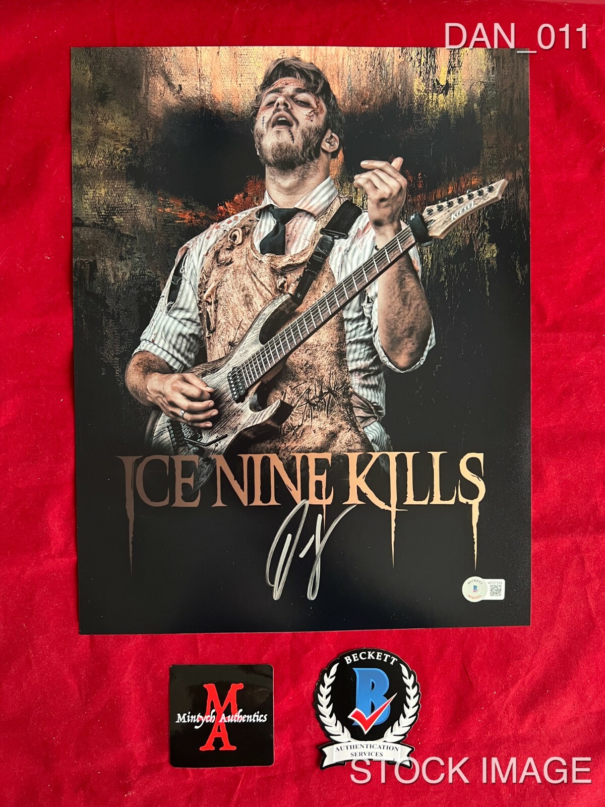 DAN SUGARMAN ICE NINE KILLS SIGNED 11×14 PHOTO! BECKETT! WELCOME TO HORRORWOOD!