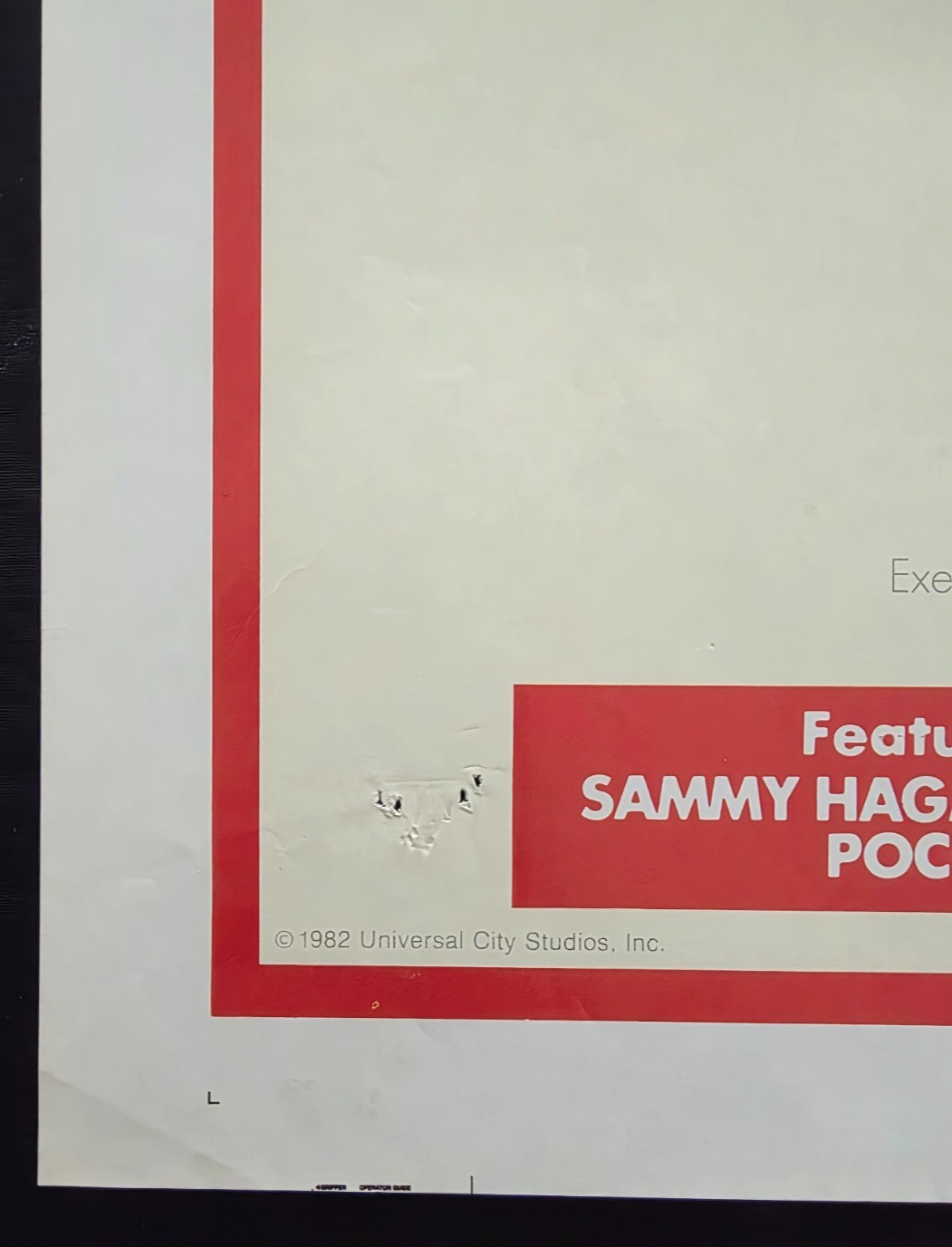 1982 “FAST TIMES AT RIDGEMONT HIGH” 27×41″ folded one sheet SEAN PENN
