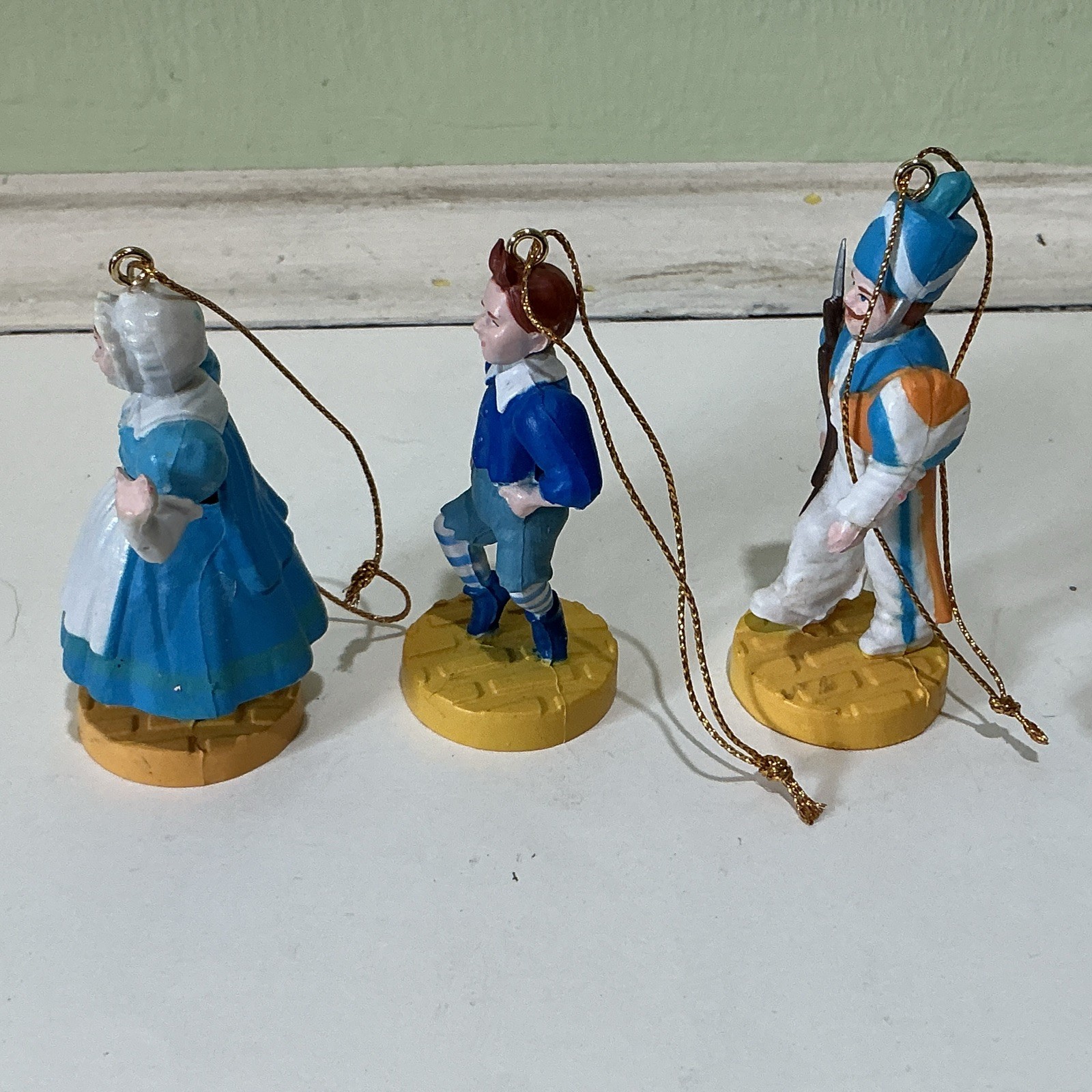 1988 Lot of 3 Wizard of Oz Munchkin Ornaments – Loew’s Ren Turner MGM Presents