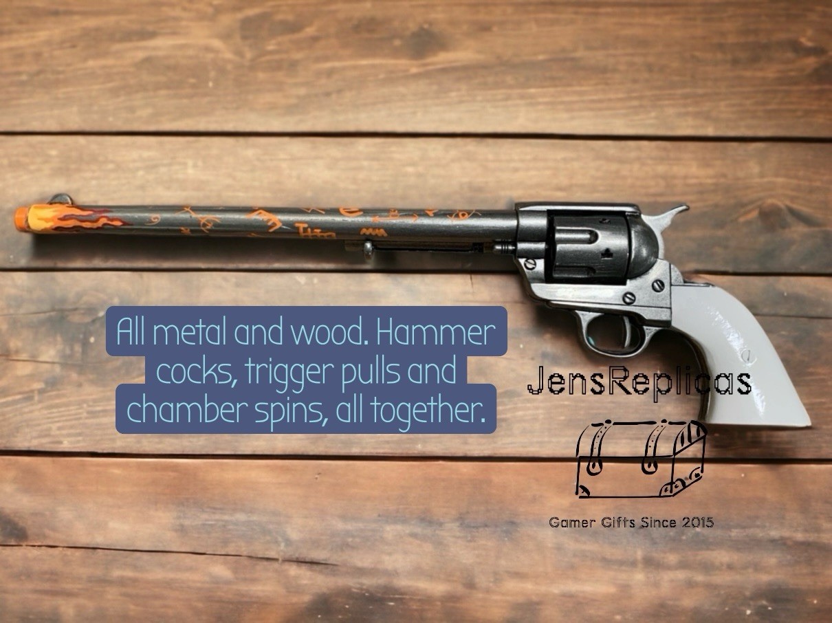 Wynonna Earp Flaming Peacekeeper 1:1, Metal/Wood Design, Prop Cosplay Replica
