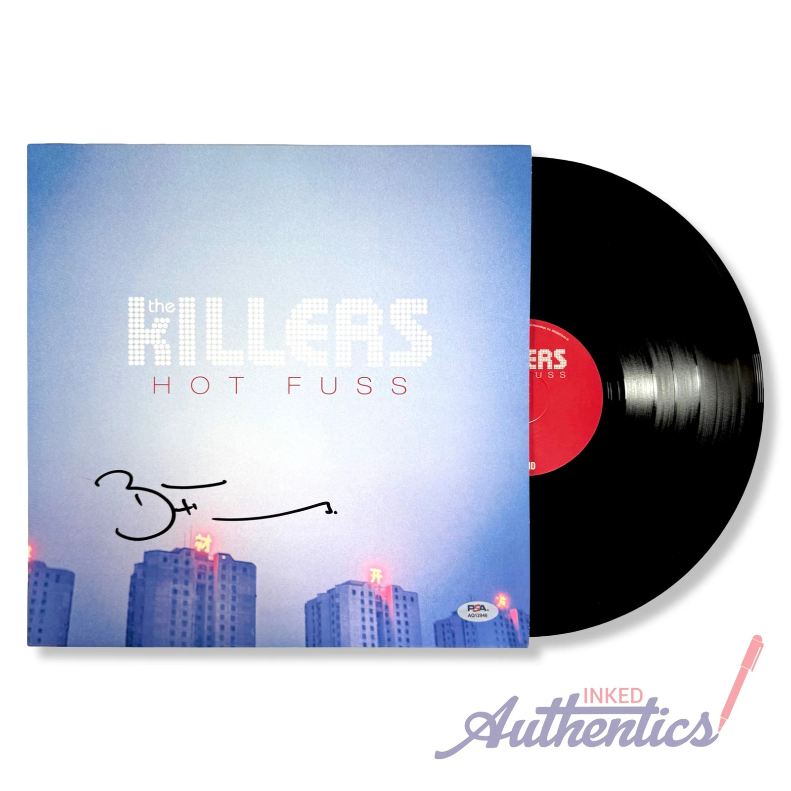 Brandon Flowers Signed Autographed Vinyl LP “Hot Fuss” The Killers PSA/DNA