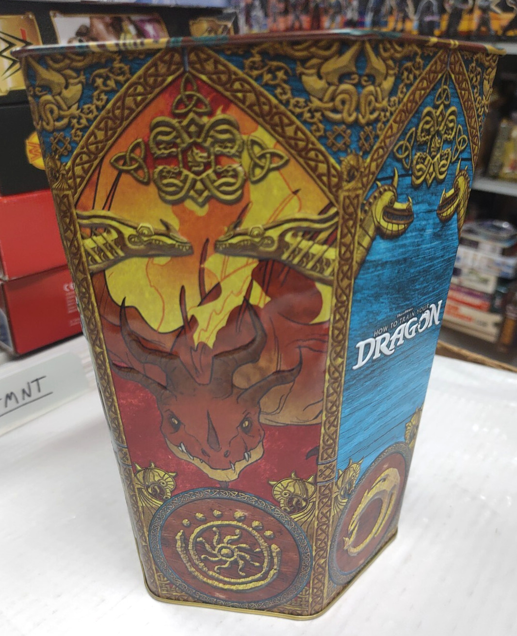 8.5″ HOW TO TRAIN YOUR DRAGON Toothless POPCORN BUCKET Movie Exclusive TIN 2025
