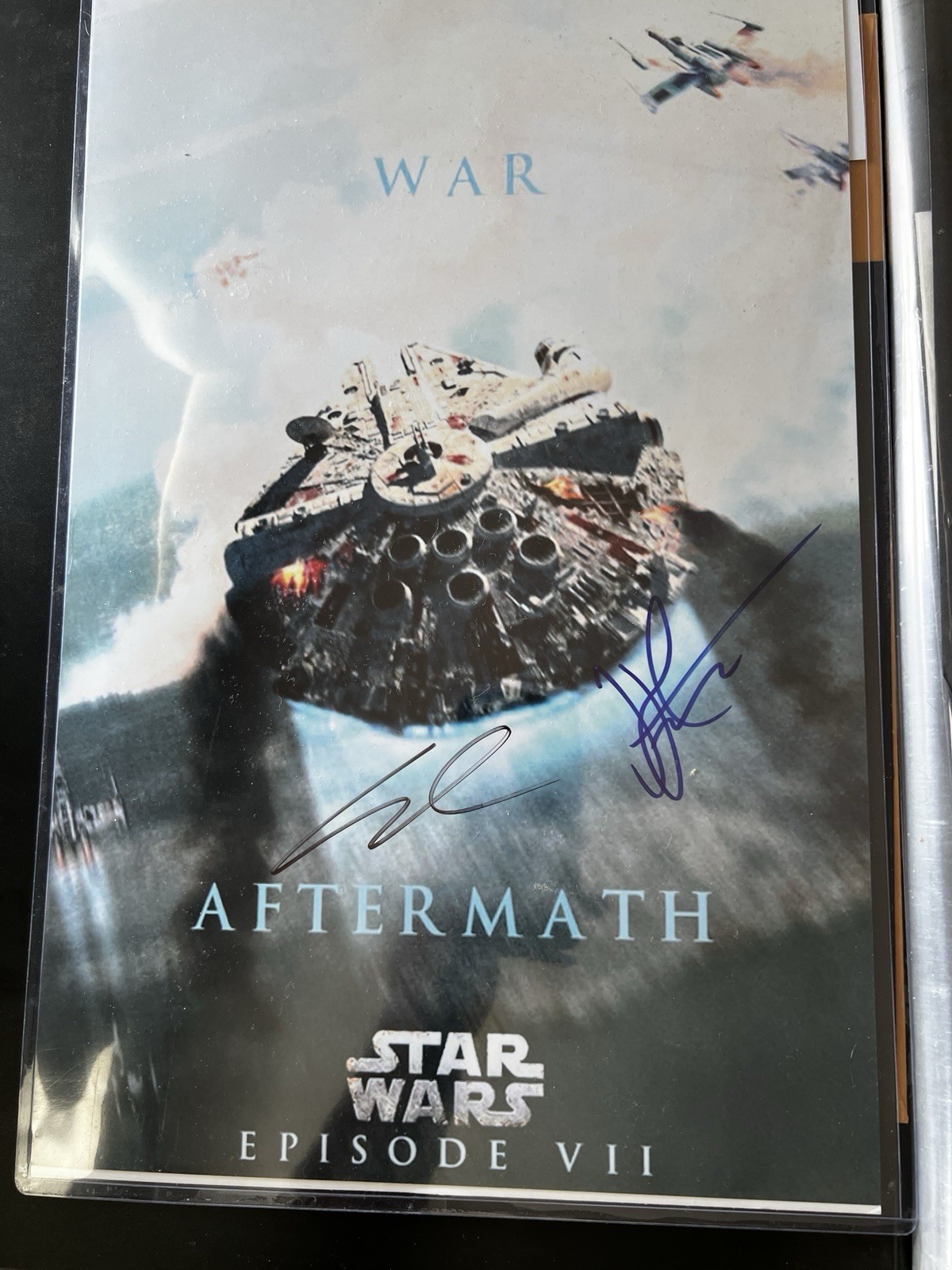 George Lucas & JJ Abrams Signed Star Wars 11×17 Photo Proof w/COA