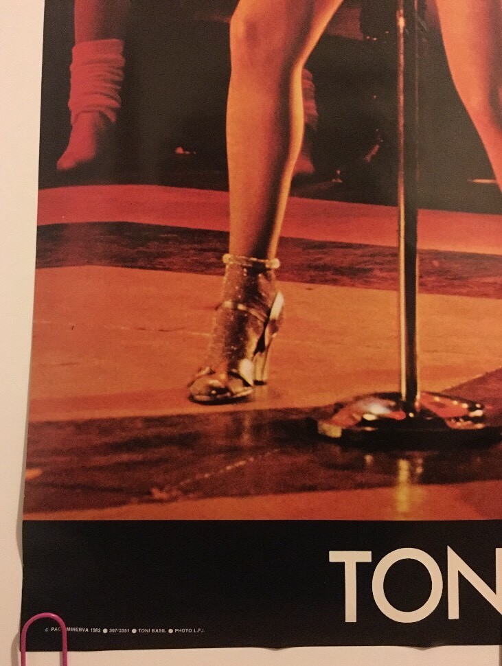 Original Vintage Poster Toni Basil Pace 1982 Holmes McDougall Music pin-up 1980s