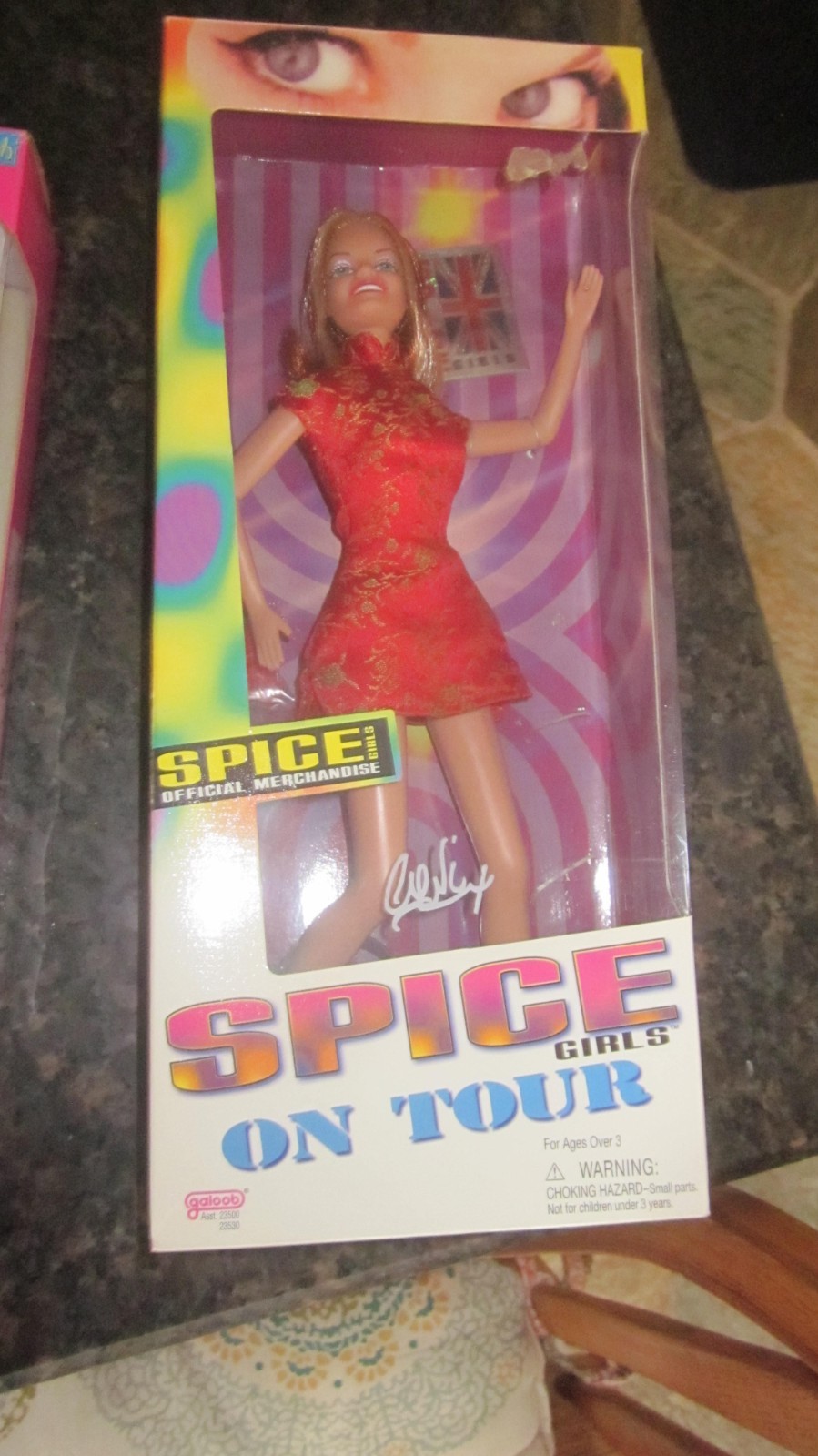 vintage spice girl doll, 1998, ginger spice