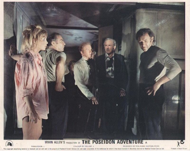 THE POSEIDON ADVENTURE lobby card GENE HACKMAN, SHELLEY WINTERS #8