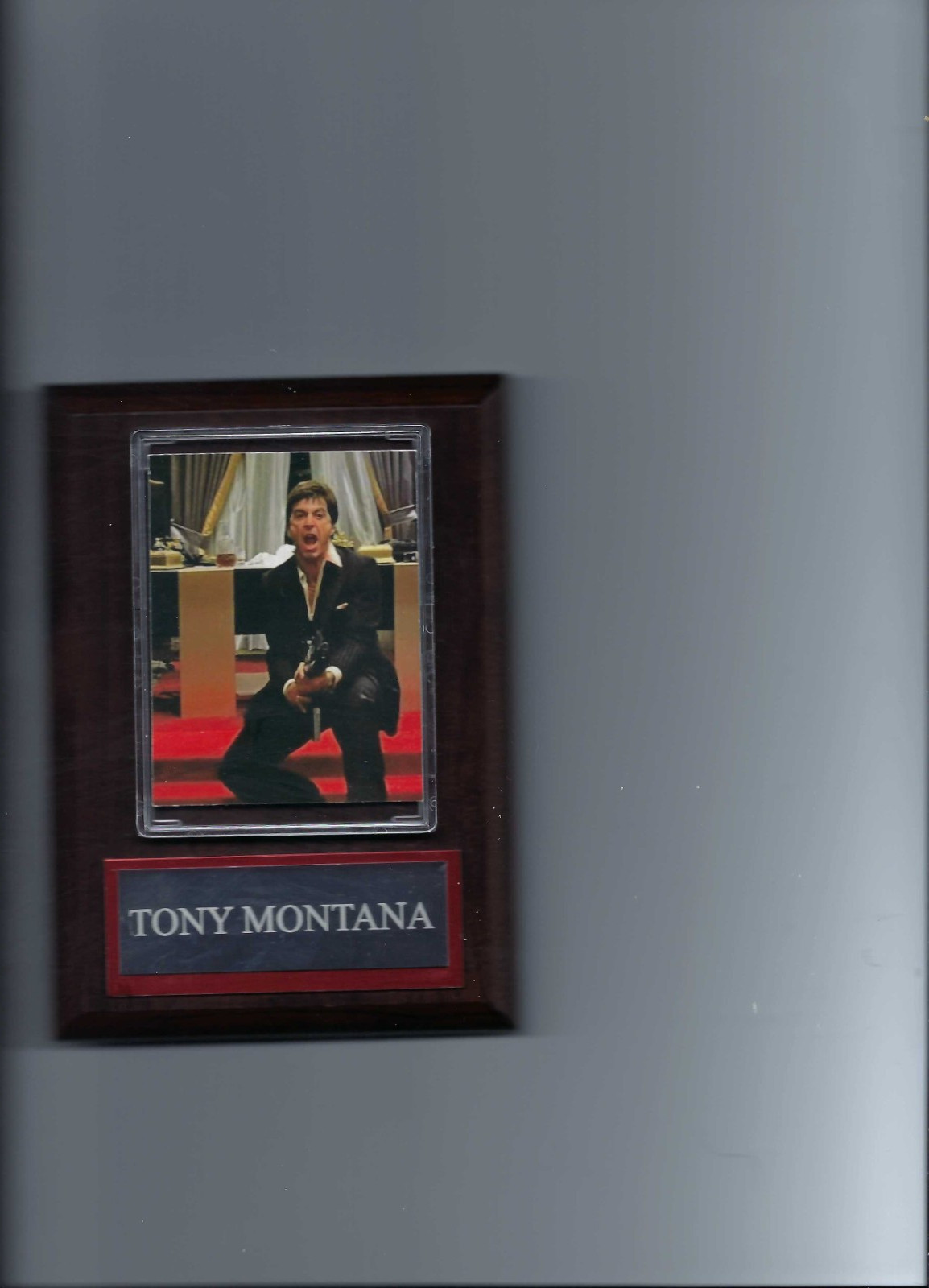 TONY MONTANA PLAQUE MAFIA ORGANIZED CRIME MOBSTER MOB MOVIE SCARFACE AL PACINO